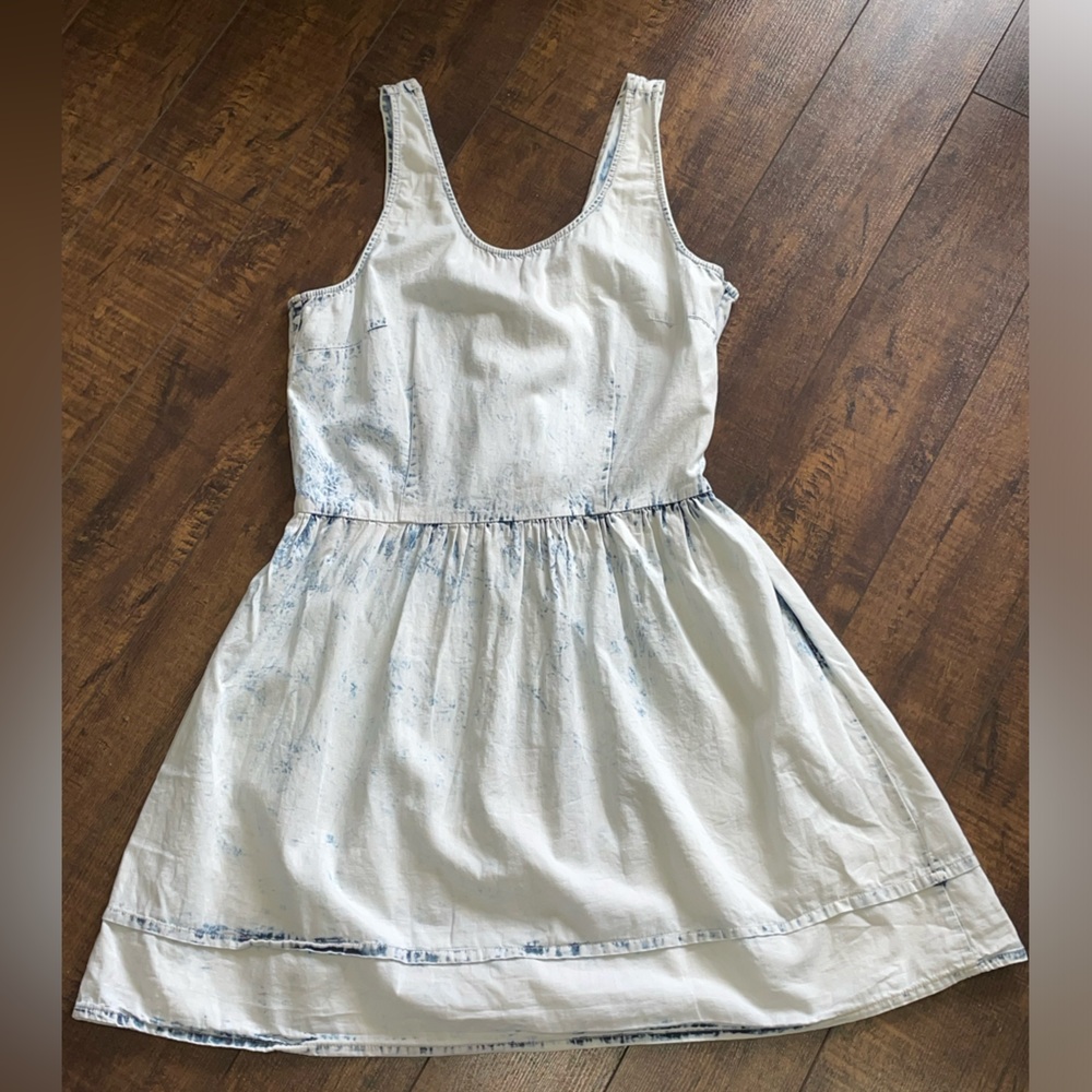 18-Noble U Los Angeles Mini Dress Acid Wash Sleeveless A Line Women’s Medium